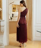 Robe longue Mina asymétrique