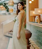 Robe longue Mina asymétrique