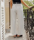 Pantalon large Alana à pois