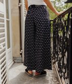 Pantalon large Alana à pois