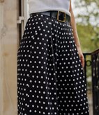 Pantalon large Alana à pois