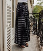 Pantalon large Alana à pois