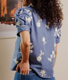 Chemise manches courtes Nelia brodée