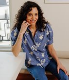 Chemise manches courtes Nelia brodée