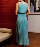 Robe longue Agatha  plissée