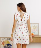 Robe Sarah cache-coeur en gaze