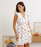 Robe Sarah cache-coeur en gaze