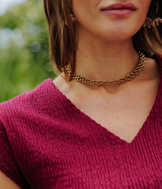Collier en acier inoxydable Anael