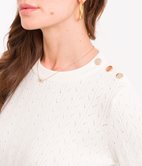 Pull ajouré à boutons Liam