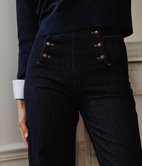 Pantalon large à boutons Estelle