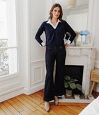 Pantalon large à boutons Estelle