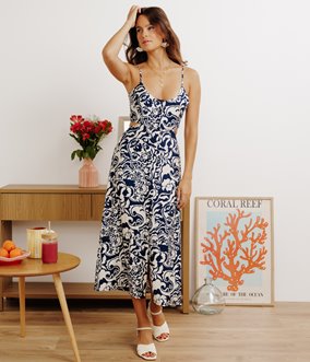 Robe longue Alexa dos nu