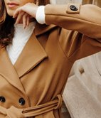 Manteau Goldie ceinturé