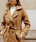 Manteau Goldie ceinturé