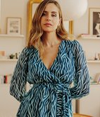 Robe cache-coeur Carlotta