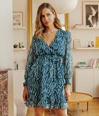 Robe cache-coeur Carlotta