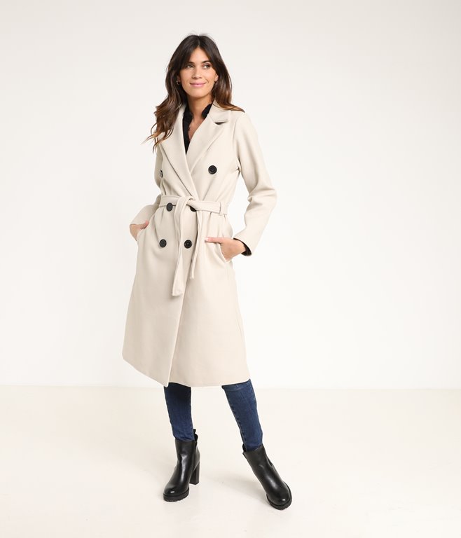 Manteau long style trench