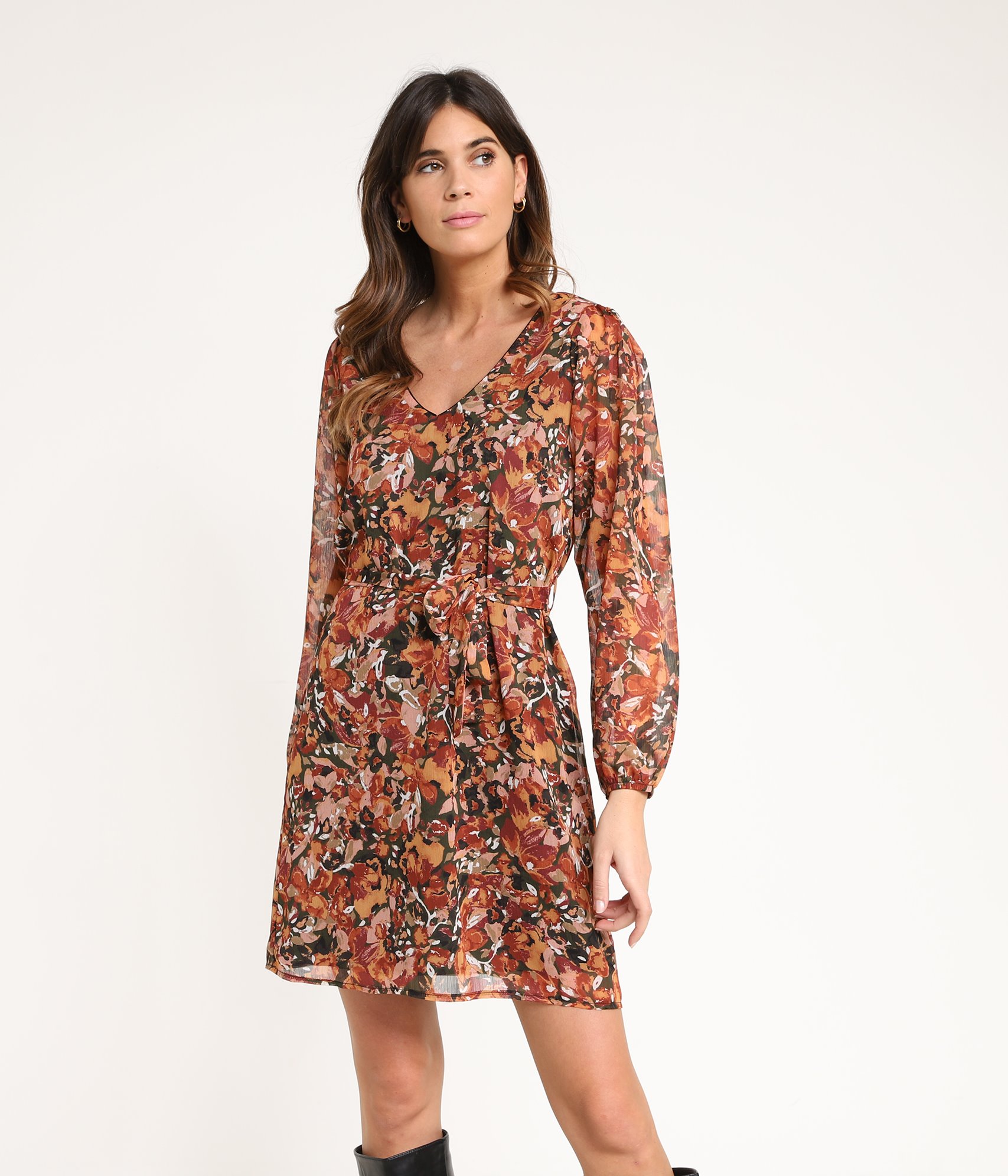 robe droite imprimée