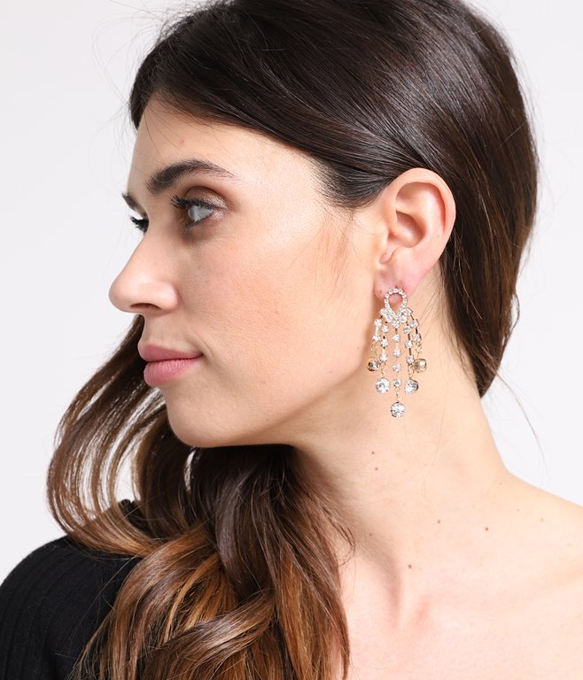 Boucles d'oreilles à strass