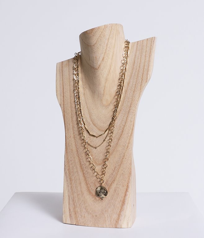 Collier triple - acier inoxydable