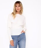 Pull ample à boutons