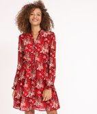 Robe style chemise imprimée Dounia