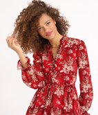 Robe style chemise imprimée Dounia