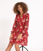 Robe style chemise imprimée Dounia