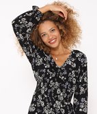 Robe imprimée Elisabeth à smocks