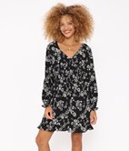 Robe imprimée Elisabeth à smocks