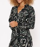 Robe portefeuille imprimée Barbara