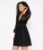 Robe ajourée en dentelle