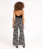 Pantalon large zèbre