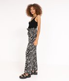 Pantalon large zèbre