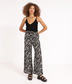 Pantalon large zèbre