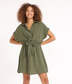 Robe chemise en crèpe