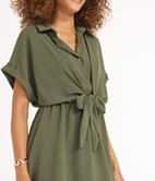 Robe chemise en crèpe