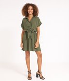 Robe chemise en crèpe