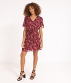 Robe droite ceinturée Elvire