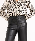 Pantalon large en simili