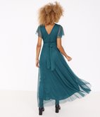 Robe longue en tulle