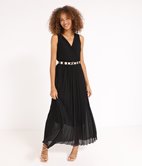 Robe longue plissée
