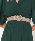 Ceinture tressée dorée