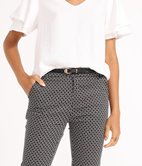 Pantalon droit imprimé
