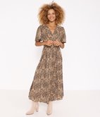 Robe longue ceinturée Anastasia