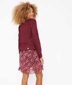 Veste de biker en suédine