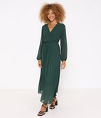 Robe longue plissée
