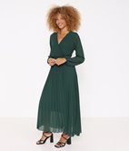 Robe longue plissée