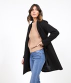 Manteau droit à boutons