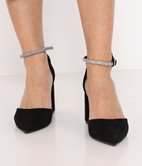 Sandales pointues à strass